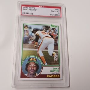 Topps Baseball Card with Yellow and Brown Accents